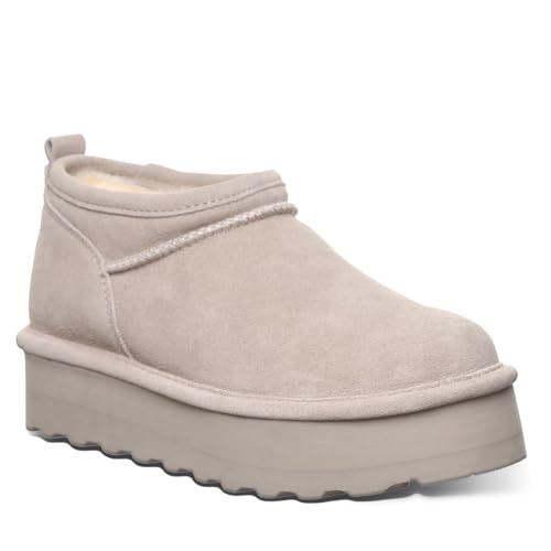 Bearpaw ベアパウ ムートンブーツ 厚底 Retro Super Shorty 遊撃手ブーツ 撥水工業 防汚工業  (Mashroom, 23.0 珊) 2F-AA