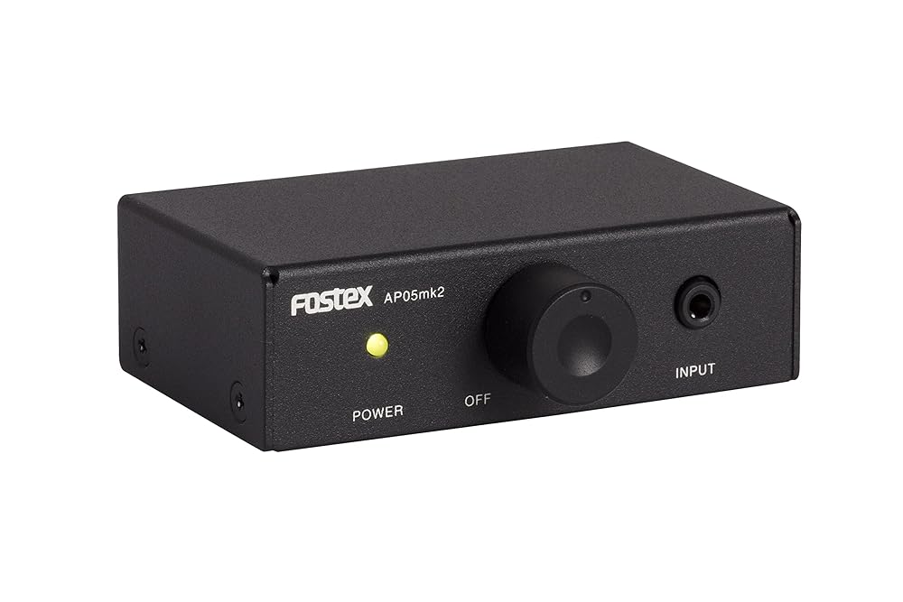 【中古】FOSTEX フォステクス 個人的・アンプリファイアー 黒 AP05mk2 管理すること縁起:32