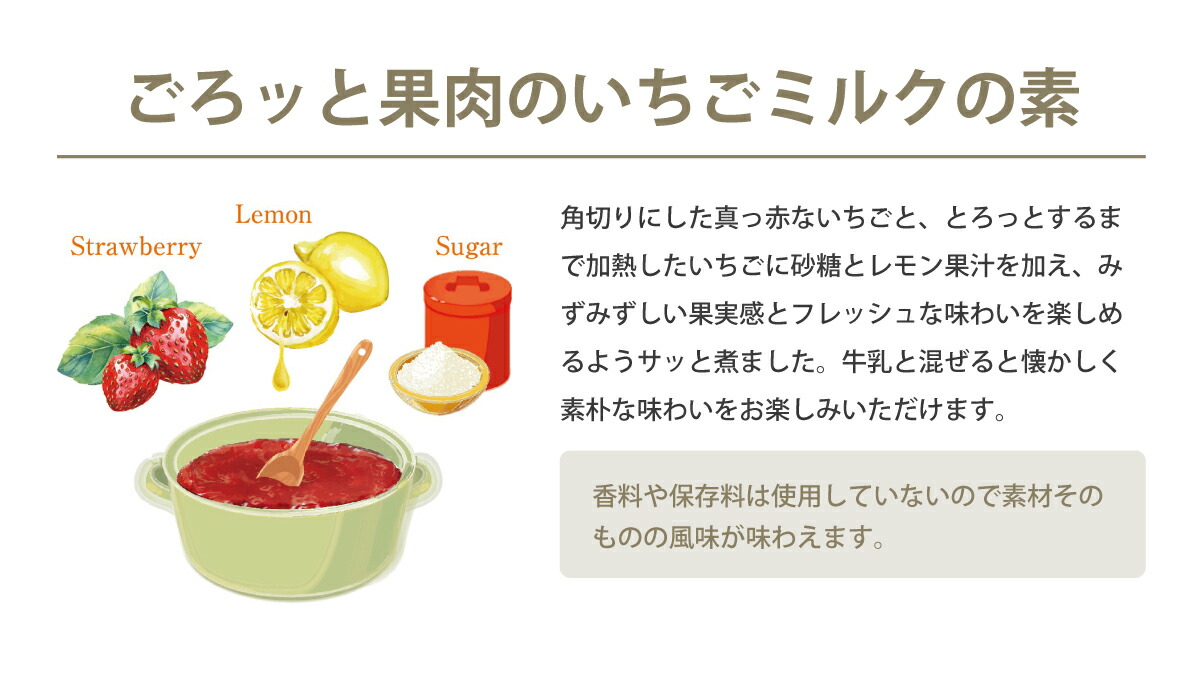安心の国内製造】 果肉たっぷりいちごミルクの素 300g いちごミルク 
