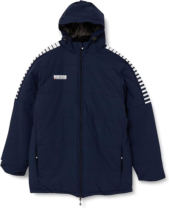【公式】DERBYSTAR  ダービースター ベンチコード STADIUM JACKET HYPER コート ネイビー サッカー フットサル ピステ ゲームウエア トレーニング ウエア ウェア ウェアー アウター 移動着