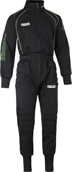 【公式】DERBYSTAR ダービースター キーパーウェア セットアップ OVERALL Basic PRO パッド付き ブラック 上下セット GKジャージ GKパンツ GKウェアー ゴールキーパー キーパー ゴールキーパー ユニフォーム パッド付 サッカー フットサル