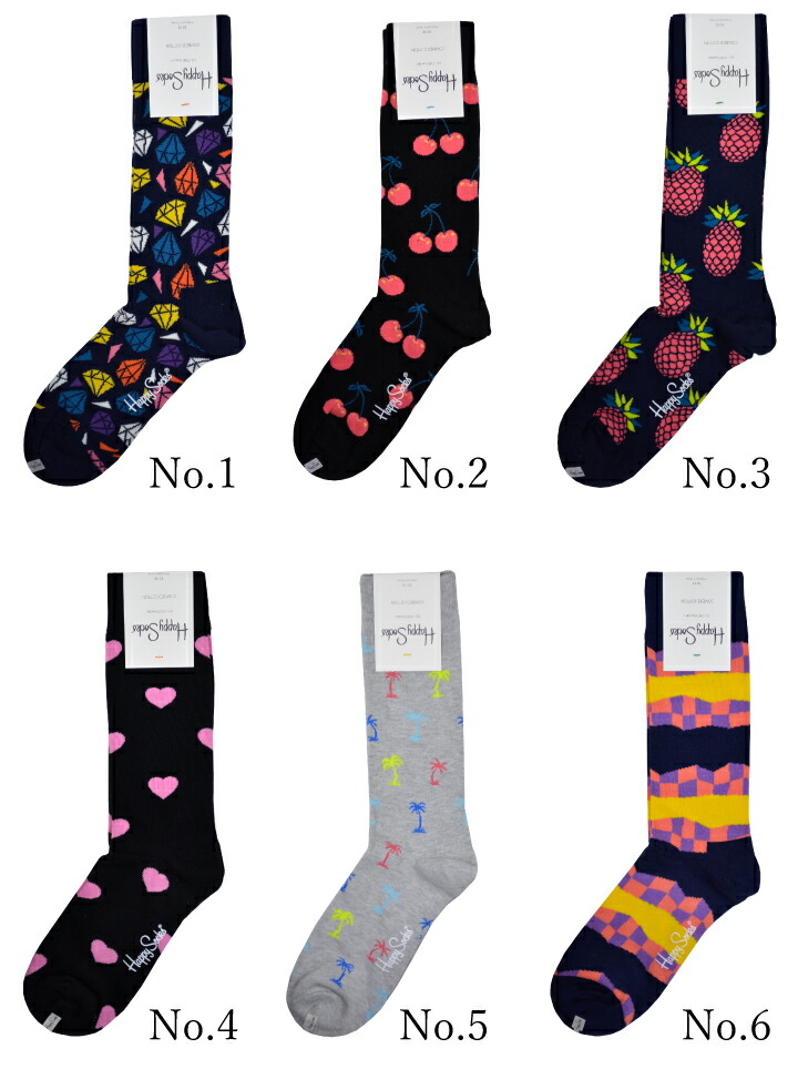 ハッピーソックス Happy メンズ くつした Socks 靴下 レディース