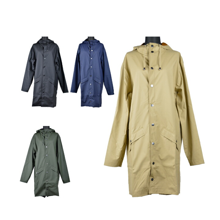 楽天市場 Rains レインズ Long Jacket 12 全天候型コート レディース メンズ レインコート かっぱ 雨具 レインウェア コート 北欧 おしゃれ 防水 フード アウトドア カッパ ロング丈 Marquee Marquee
