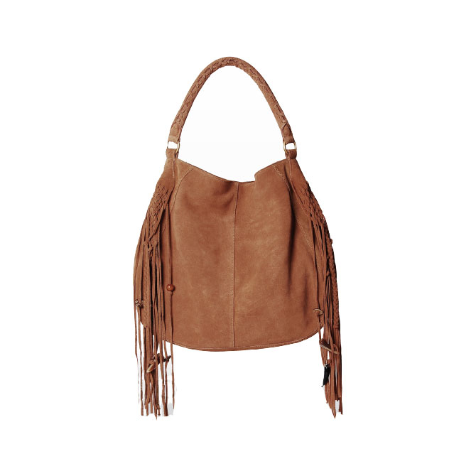 Genuine Leather Bag Lady Linea Pelle リネアペレ Bo Hobo Fringe Tote S Rial Studs