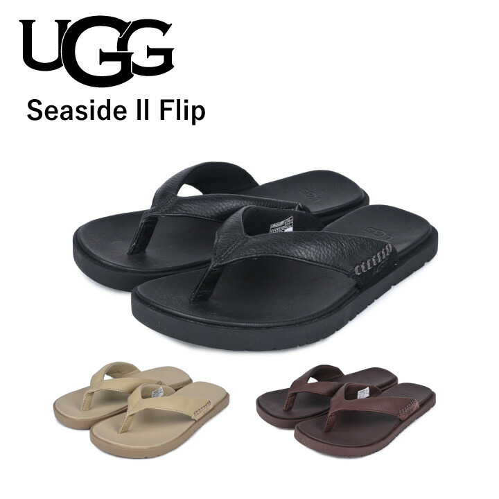 極美品★UGG★ブラック トングサンダル 28cm アグ UGG サンダル トングサンダル SANDIE【FITHOUSE ONLINE