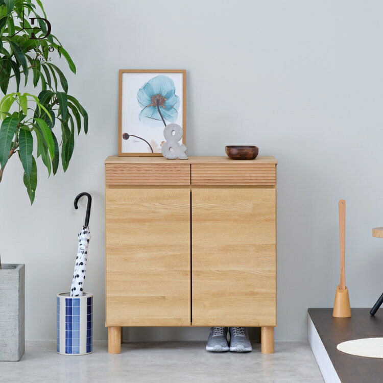 下駄箱 靴箱 80cm 101 Voyage おしゃれ シューズラックシューズボックス ナチュラル ヴォヤージュ 北欧 収納 天然木 木製 無垢材 玄関収納 格安即決 シューズラックシューズボックス