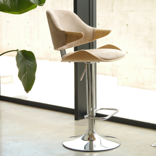 LARGO HIGH CHAIR ラルゴ ハイチェア ベージュ イス 椅子 背もたれ ひじ掛け 足置き リビング ダイニング キッチン オフィス カフェ インテリア シンプル モダン LARGO HIGH CHAIR BE