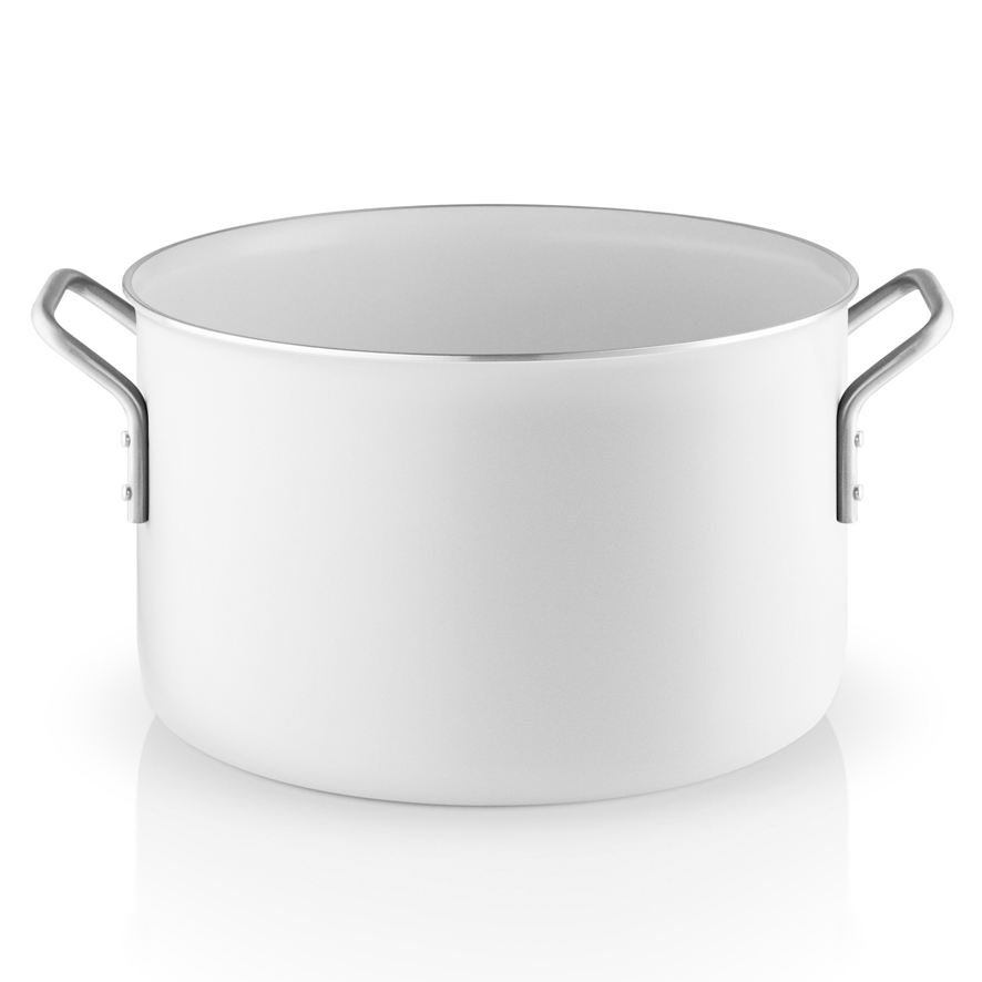 Eva 贈り物 キッチン用品 食器 調理器具 Solo正規代理店 24cm 海外 残りわずか Eva Trio 料理 北欧ブランド おしゃれ ホワイトライン 両手鍋 輸入 深型 エバソロ キッチンがスタイリッシュに 深型 プレゼント キッチンツール 料理 シンプル ギフト 贈り物