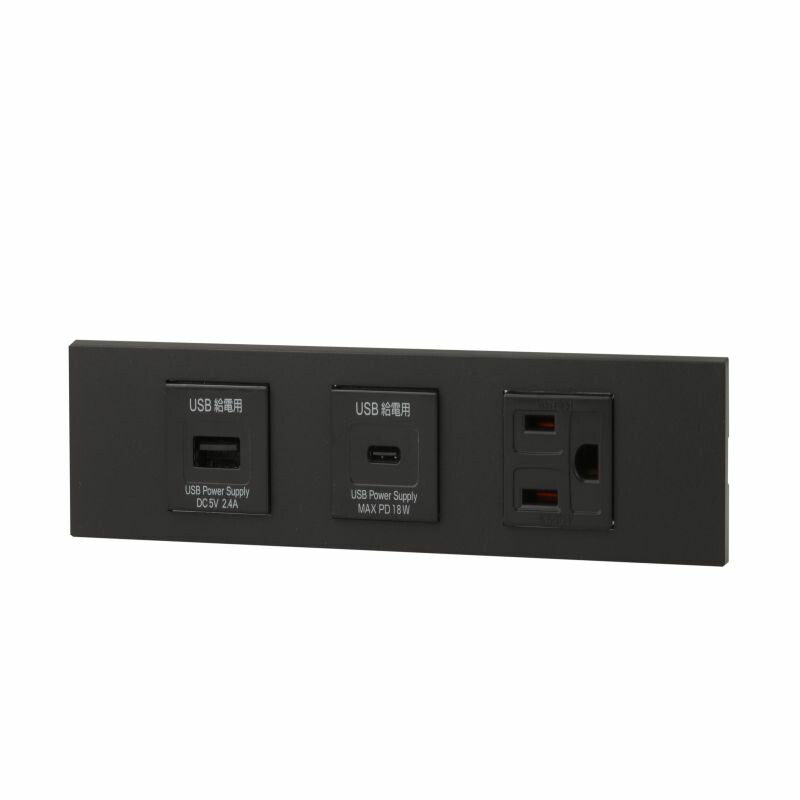 神保電器 KAG-3589 NKつづき物調度品・計器用 USB差し込み（Type-A）+ USB差し込み（Type-C）+舞い降りる差し込み仕掛ける（SB色）