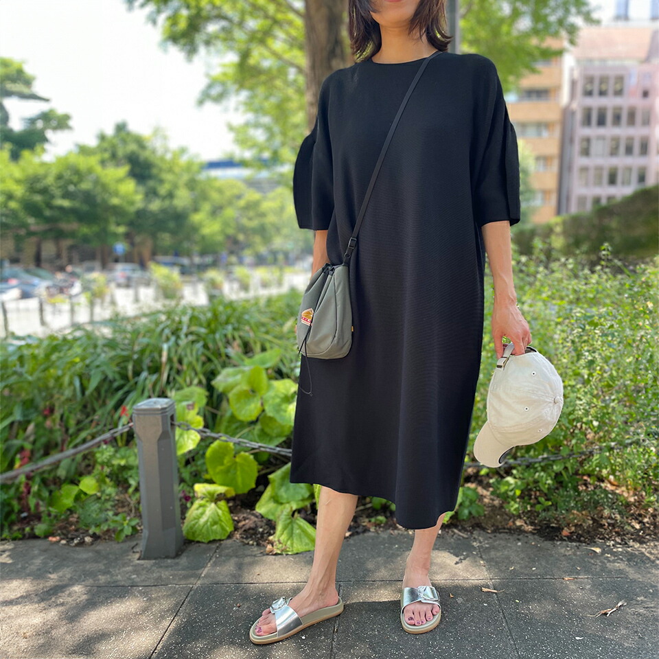 五泉編み物 ふんわり袖 衣裳 半袖 真っただ中丈 ロング丈 UV撥ねのける 黒いこと ベージュ フォーマル ゆったり マタニティ 心地よい 226 犀フク