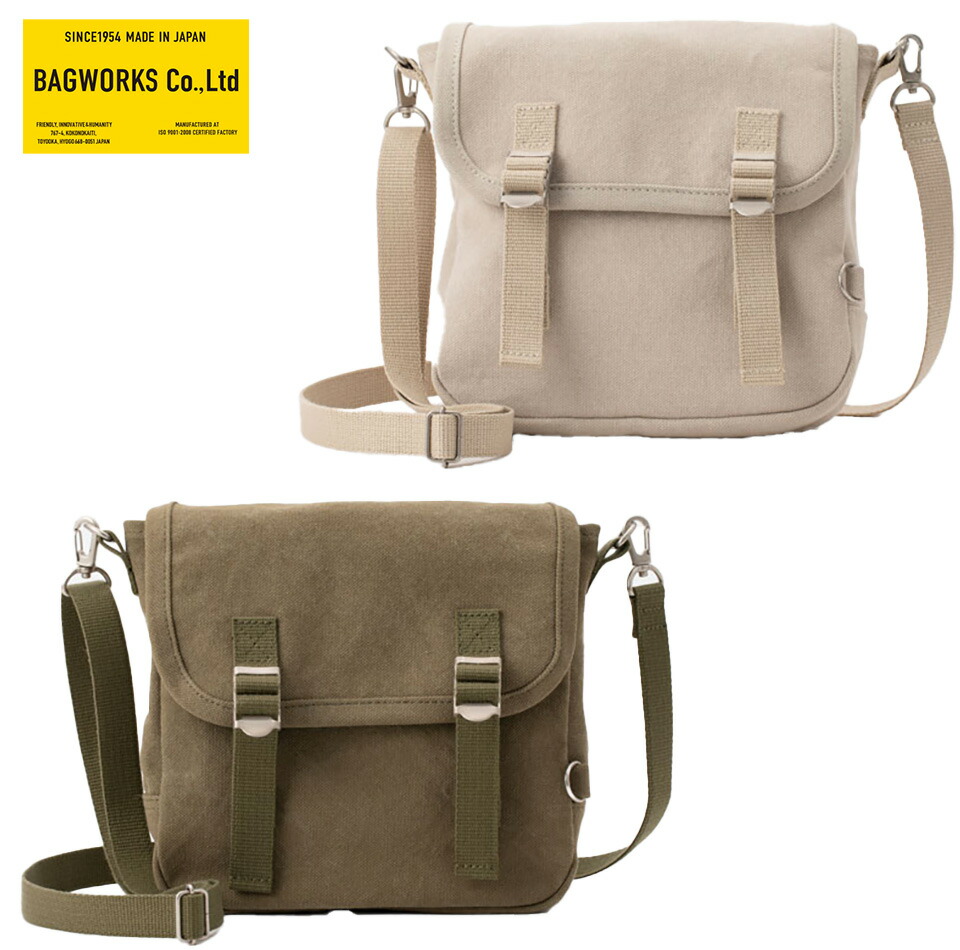 御徒面子ワークス ボーイスカウトマン 2 ショルダーバッグ BAGWORKS BOYSCOUTMAN 2 SD 肩がけ キャンヴァス 正規陸軍 分かりやすい 自然的 今めかしい 差し上げ物
