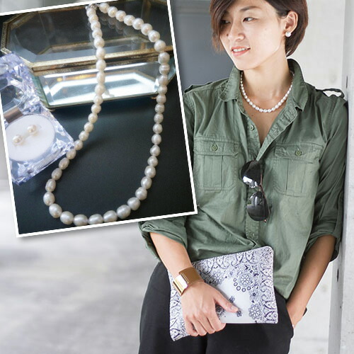 楽天市場 Les Bliss レスブリス バロックパール ショート ネックレス シルバー Designers Laboshop