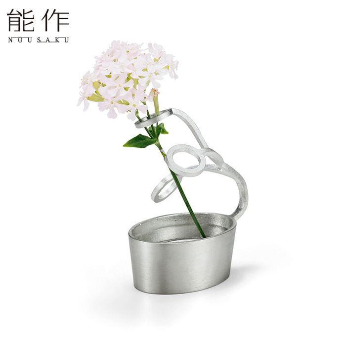 ステンレス製　花器 ステンレス長方形 H3.8 @ | ステンレス花器 | 花の資材通販ホワイエ