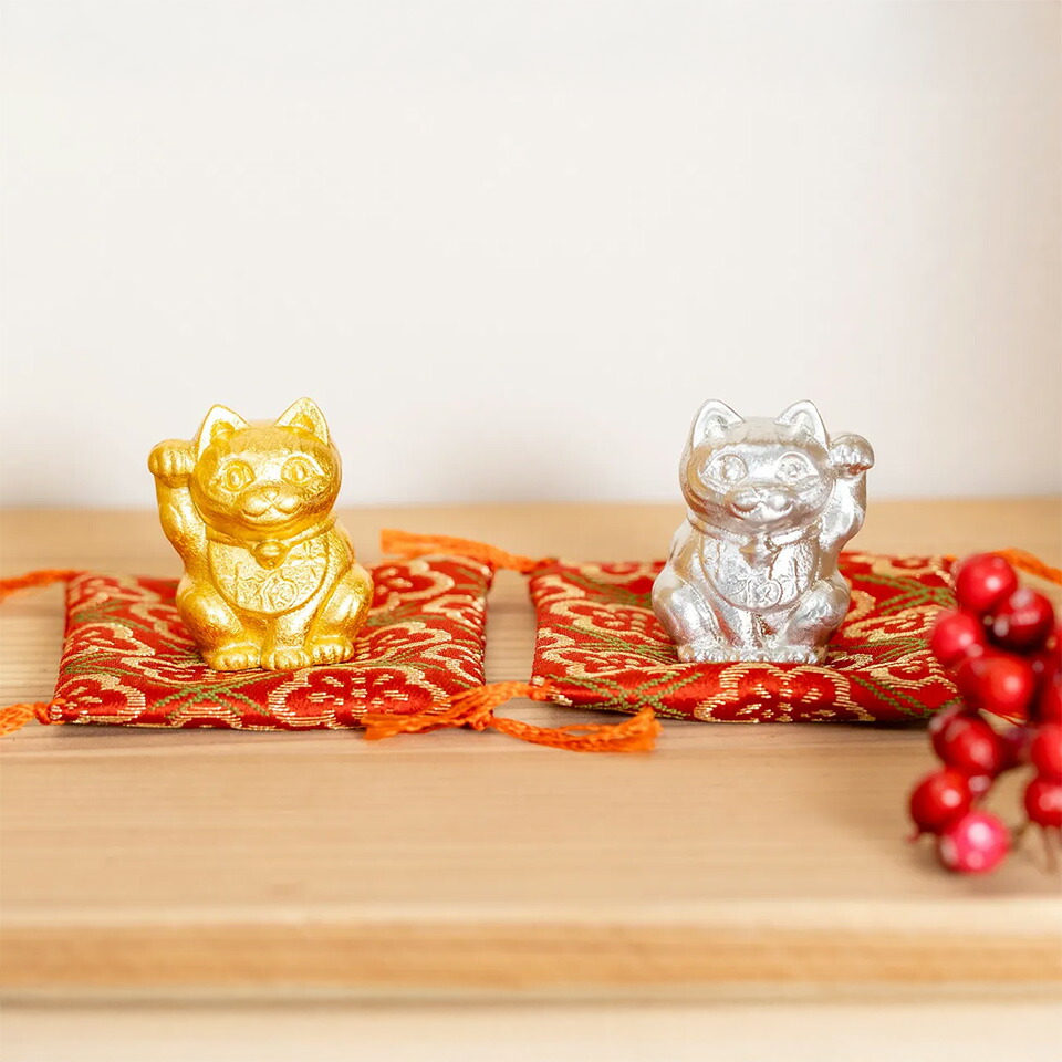 能作 招き猫 錫製 贈り物 ギフト 縁起物 お祝い 商売繁盛｜Designers＆Laboshop