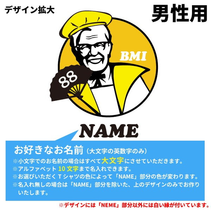 楽天市場 米寿祝い プレゼント Tシャツ 名入れ Kfc風 Bmi パロディ 男性 女性 歳 誕生日 お祝い 両親へ 孫から サプライズ デザインジャンクション楽天市場店