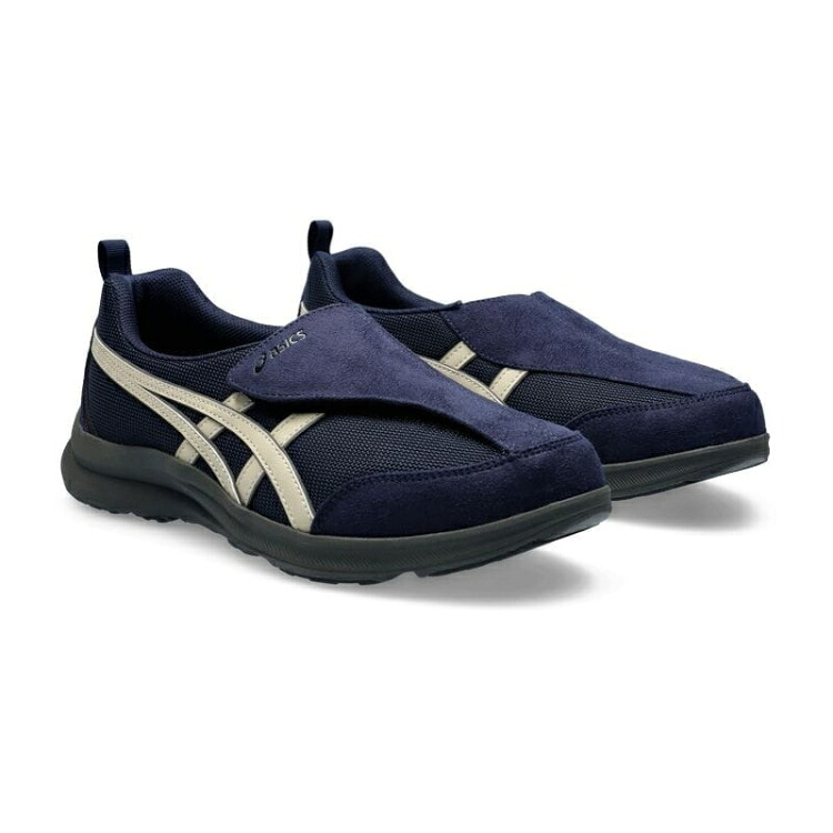 asics アシックス商事 LIFEWALKER M010 ネイビーブルーｘ象牙色 27 1241A010 400 | 靴 シューズ スニーカー ウォーキングシューズ メンズシューズ 置き目とり捨てる メンズ 運動すること靴 通い靴 面チャック 運動すること ほっつき歩く 旅する 社会復帰 日常使い走り 幅ひろい 広広とした 軽さ たわい無い 消臭 好いたらしい