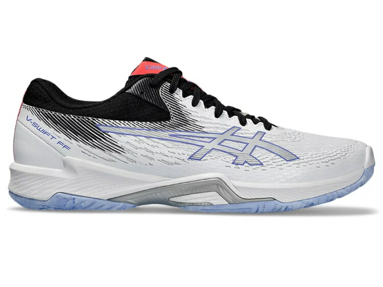 asics アシックス V-SWIFT FF 4 WHITE/PURE SILVER 25.5 1053A067 100 | 靴 くつ 運動競技 排球 シューズ 楽器演奏者 読み合わせる 座布団性 填まる感 軽さす早さ青写真 ミッドカット ユニ一発やる 男女兼用 スパイカー おすすめ 25.5糎