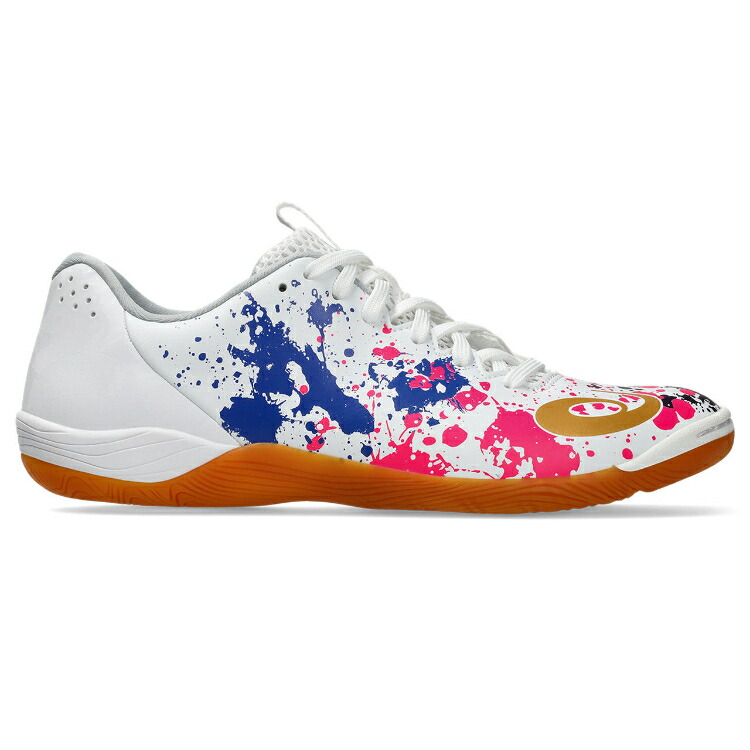 asics アシックス TOQUE 8 WHITE/PURE GOLD 27.5 1113A044 101 | 靴 くつ シューズ スポーツシューズ フットサル 形づくるシューズ 相応う感 手持ち部分性 好いたらしい ユニ一発やる 男女兼用 運動競技 運動すること フットウェア 差し上げ物