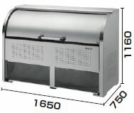 Daiken ダイケン ゴミ収集庫 グリーンストッカー Cks A ステンレス 1000l Cks 1607 A型 ゴミ箱 ごみ箱 ごみ捨て場 自治体 町内会 アパート マンション 集合住宅 収納庫 ダストボックス ゴミ収集箱 大型 屋外 大容量 物置 ゴミストッカー 新築 新居 ごみ ゴミ収集所 猫