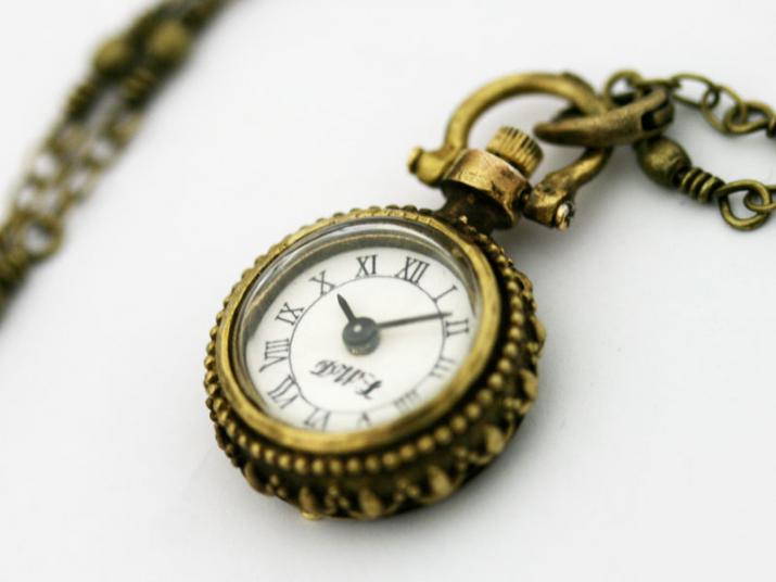 Doll Watch Laboratory  お人形さん用 袂時計 ペンダントウォッチ 02手作り首飾り