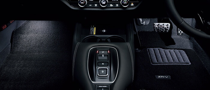 ZR-V センターコンソールボックス＆ドリンクホルダーイルミネーション ZR-V センターコンソールボックス＆ドリンクホルダー