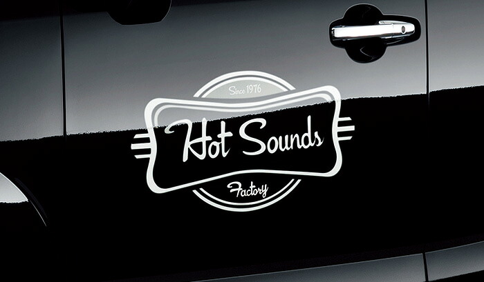 HONDA ホンダ 純正 NBOX/ N-BOX/ NBOXスラッシュ デカール ボディサイド用 Hot Sounds Factoryロゴ 2017.1~仕様変更 08F30-TDE-000A|DE(desir de vivre)