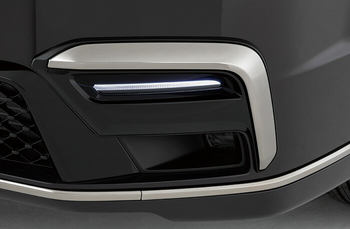 ステップワゴン フロントグリル＆フォグガーニッシュ　ダーククロームメッキ ホンダ HONDA 純正 フォグライトガーニッシュ 本体 ダーク