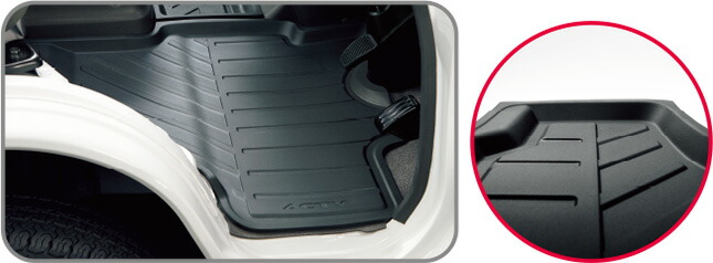 HONDA ホンダ ACTY TRUCK アクティ トラック ホンダ純正 フロアラバーマット 2015.10～仕様変更 08P13-TP8-001 | フロアマット ゴムマット ラバーマット ゴム ラバー 樹脂 マット 床 車 HA8 HA9 アクティトラック 車種別 カーマット 交換 フロア カー 車種専用 車内