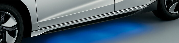 HONDA ホンダ FIT フィット ホンダ純正 ロアガーニッシュ サイド サイドLEDイルミネーション 2014.12～次モデル | サイドガーニッシュ ロア サイド ガーニッシュ エアロ ホンダ純正 取り付け おすすめ エアロパーツ 車 外装 車用品 カー用品 部品 パーツ ポイント消化