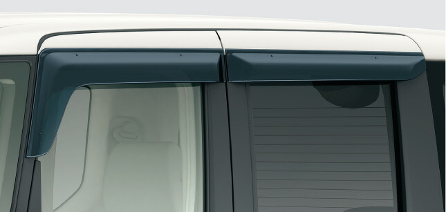 HONDA ホンダ 純正 NBOX N-BOX エヌボックス ドアバイザー（フロント・リア用/左右4枚セット） 2013.12～次モデル | ドア バイザー 雨 雨よけ 後付け 取り付け 交換 部品 パーツ ポイント消化 12,490円