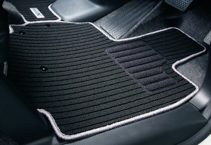 HONDA ホンダ 純正 NBOX N-BOX エヌボックス フロアカーペットマット Modulo X仕様（ブラック/シルバー縁取り） 2014.10～次モデル