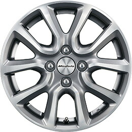 HONDA ホンダ 純正 NBOX N-BOX エヌボックス 15インチ アルミホイール MS-030 切削 プラウドシルバー塗装 1本 2015.8～次モデル | アルミ ホイール 交換 車 かっこいい 人気 おすすめ くるま おしゃれ サイズ
