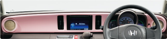 HONDA ホンダ NONE N-ONE エヌワン ホンダ純正 インテリアパネル ( ピンクグラデーション ) ナビ装着用スペシャルパッケージ装備車/オーディオレス車用 2012.11～次モデル｜DE（desir de vivre）