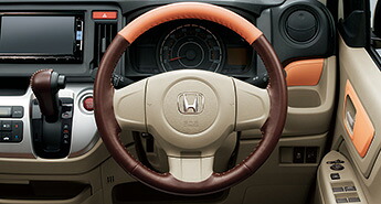 メール便可 HONDA ホンダ NWGN N-WGN エヌワゴン ホンダ純正 ステアリングホイールカバー （合皮製/アプリコット） 2013.11～次モデル