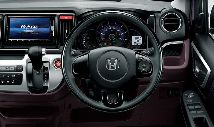 HONDA ホンダ NWGN N-WGN エヌワゴン ホンダ純正 ステアリングホイール（本革×ピアノブラックコンビ） 2014.5～次モデル