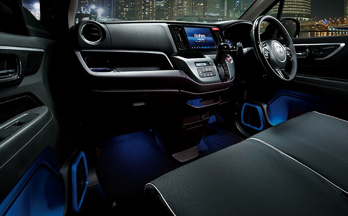 HONDA ホンダ NWGN N-WGN エヌワゴン ホンダ純正 LEDスピーカーリング＆ドアポケットイルミネーション 2014.5～次モデル｜DE（desir de vivre）