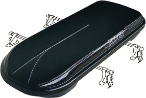 HONDA ホンダ STEPWGN ステップワゴン ホンダ純正 ルーフボックス（ロック付）〈ブラック〉【 2014.10～次モデル】