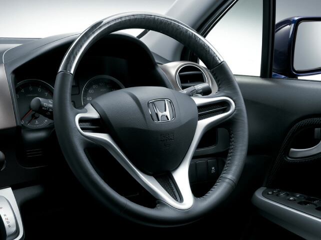 HONDA ホンダ STREAM ストリーム ホンダ純正 ステアリングホイール 黒木目調(本革コンビネーション/SRSエアバッグシステム対応)【 2012.04～次モデル】｜DE（desir de vivre）