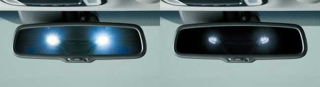 HONDA ホンダ VEZEL ヴェゼル ホンダ純正 オートデイナイトミラー(LED〈ブルー〉イルミネーション付)【 2014.10~次モデル】