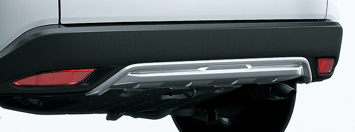 HONDA ホンダ VEZEL ヴェゼル ホンダ純正 ロアガーニッシュ（高輝度シルバー） リア用 2015.10～次モデル | リア ロアガーニッシュ リア用 ロア リヤ ガーニッシュ リヤガーニッシュ リヤ用 リアガーニッシュ ホンダ純正 取り付け おすすめ 車 外装 車用品 部品 パーツ｜DE（desir de vivre）