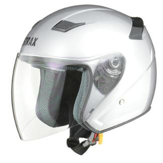 LEAD リード工業 STRAX SJ-8 ジェットヘルメット シルバー LLサイズ | ジェット ヘルメット ヘルメ バイク 原付 二輪 メンズ レディース シールド かっこいい インナー あごひも ワンタッチ 交換 シルバー デザイン 全排気量 バイク用品 リード SJ8 ポイント消化｜DE（desir de vivre）