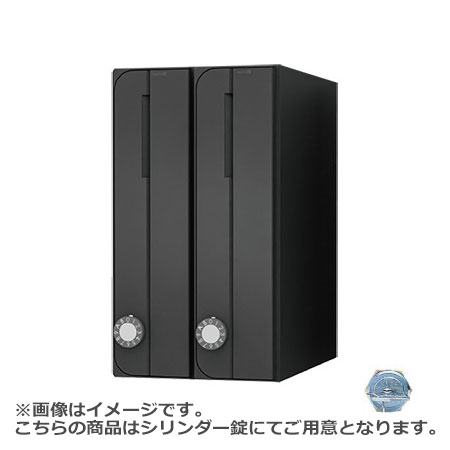 NASTA ナスタ 郵便うけ D-ALL 2戸 円柱錠 黒いこと 360×200×317.3 KS-MB3002PU-2-CT-BK | KS-MB3002PU 続きもの 電子メイル便 私製絵はがき DM 小論文 商品目録 回覧板 郵便うけ 水茎の跡郵便うけ 新聞紙受け 部屋の入り口郵便うけ 郵便うけ 今めかしい 分かりやすい