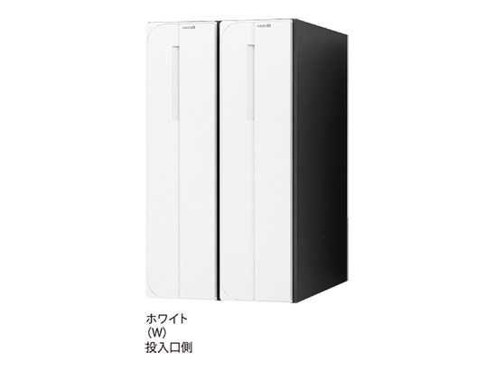 NASTA ナスタ ポスト D-ALL 2戸 静音大型ダイヤル錠 ホワイト 200&times;360&times;335.8 KS-MB3102PU-2-LT-W | KS-MB3102PU シリーズ メール便 はがき DM パンフレット カタログ 回覧板 郵便受け 郵便ポスト 新聞受け 玄関ポスト メールボックス おしゃれ シンプル｜DE（desir de vivre）