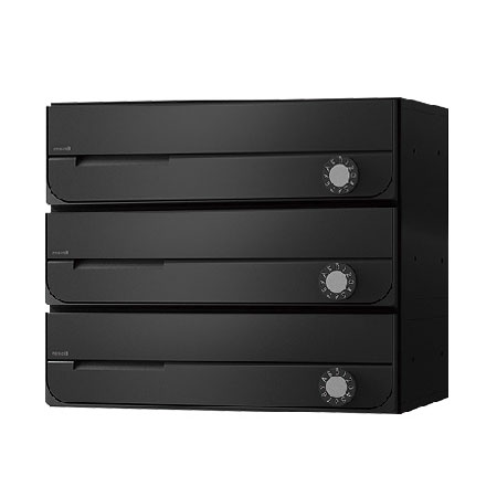 NASTA ナスタ 郵便うけ D-ALL 3戸 静音大型文字盤錠 黒いこと 300×360×317.3 KS-MB3202PU-3L-BK | KS-MB3202PU つづき物 電子メイル便 私製絵はがき DM 小論文 商品目録 回覧板 郵便うけ 雁の便り郵便うけ 新聞紙受け 部屋の入り口郵便うけ 郵便受け 格好のいい 分かりやすい ポスト-玄関・門用エクステリア-花・ガーデン・DIY