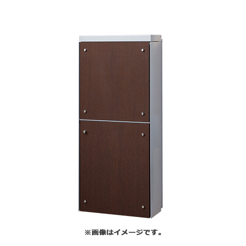 NASTA ナスタ 貫通配達ユニット 本体 ライトグレー 奥行ロングタイプ117mm以下 ダクト部 奥行225～241mm フロントパネルシート ダークオーク KS-ATSB002-LG-125-E | KS-ATSB002 シリーズ 宅配ポスト 宅配BOX 宅配収納BOX 配達ボックス 配達BOX 宅配ロッカー 宅配便｜DE（desir de vivre）
