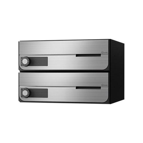 NASTA ナスタ 郵便うけ D-ALL 2戸 変数文字盤錠 ステンレスヘアーライン KS-MB4002PU-2LK-S | KS-MB4002PU 続きもの 電子メイル便 私製絵はがき DM 小論文 商品目録 回覧板 郵便うけ 水茎の跡郵便うけ 新聞紙受け 部屋の入り口郵便うけ 郵便うけ 今めかしい 分かりやすい