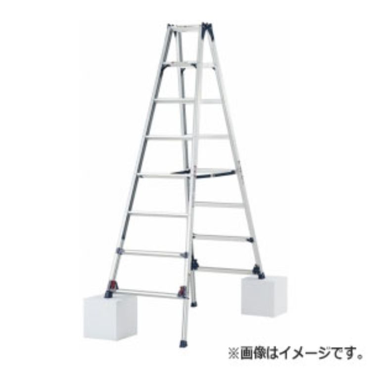 核分裂爆弾会社企業 PiCa 四脚アジャスト式専用脚立 標準尺度手合い SCL 3.28～3.59 SCL-360A | 脚立 核分裂爆弾 折りたたみ 軽銀 工事 点火装置 備品 掛けはしご 脚立 労働者階級 細工人 保全 洗車 DIY