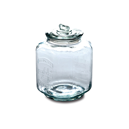 ピーナッツジャー No.4 ガラス W19 D19 H26cm | ピーナッツ ジャー キャンディ キャンディー クッキー お菓子 グラスジャー ガラス ジャー キャニスター 瓶 ビン 保存容器 保存瓶 ガラス保存容器 アンティーク おしゃれ画像