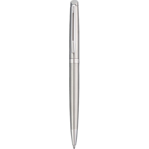 メトロポリタン エッセンシャル ボールペン しろがね色 1080808 | 23-0608-095 文具 文房具 ステーショナリー 筆記用具 小物 雑貨 ボールペン 回転させる式 油性 しろがね色 派手 使い分かりやすい 譲りわたす品 差し上げ物 御祭り 差し上げ物 差し上げ物