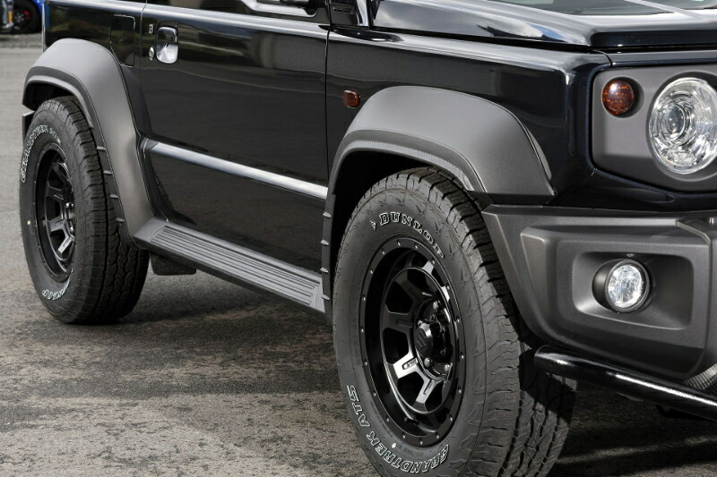 SILKROAD シルクロード SUZUKI ジムニーシエラ JB74W ジムニーノマド JC74W フェンダープロテクター カーボンライク 60Y-O43CB | 外装 ドレスアップ カスタム ジムニーシエラ フェンダープロテクター ドレスアップ ボディ保護 AES 軽量 簡単取付 塗装不要 DIY|DE(desir de vivre)
